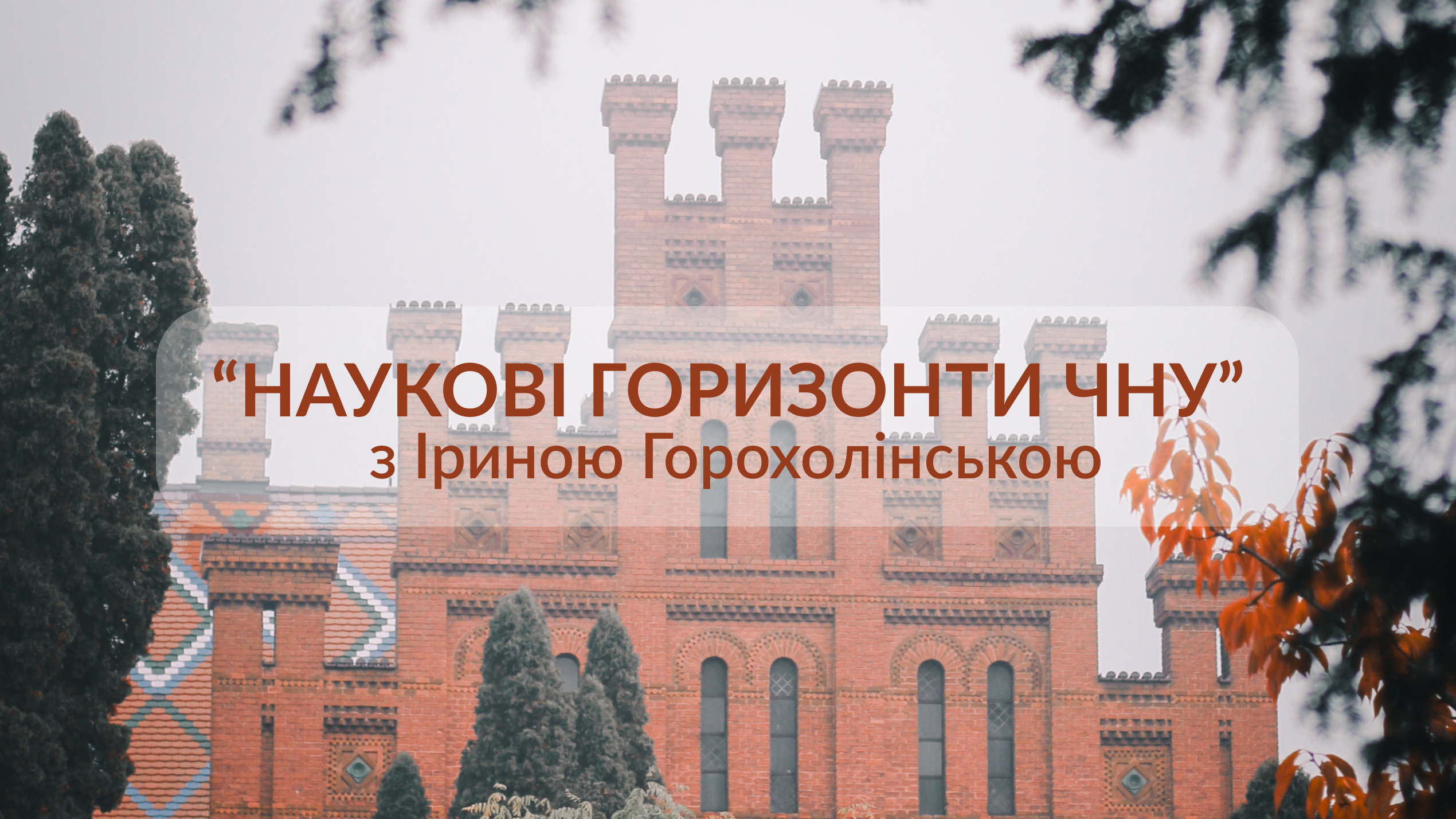 "Наукові горизонти ЧНУ": Ірина Горохолінська