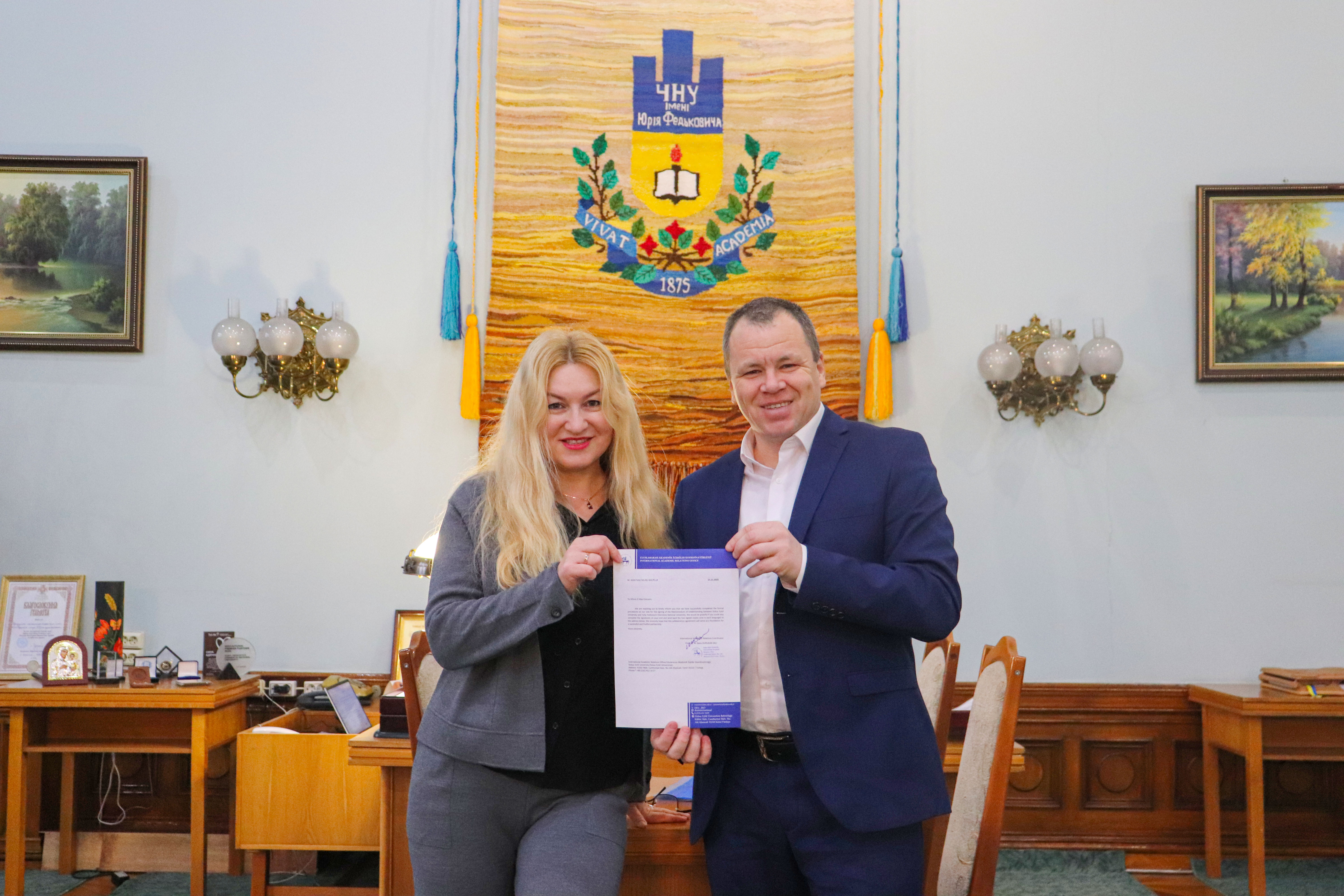 Чернівецький національний університет імені Юрія Федьковича підписав угоду про співпрацю з університетом Туреччини
