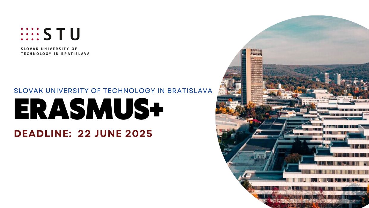 Оголошено конкурс на участь у програмі ERASMUS+ до Словацького технічного університету в Братиславі