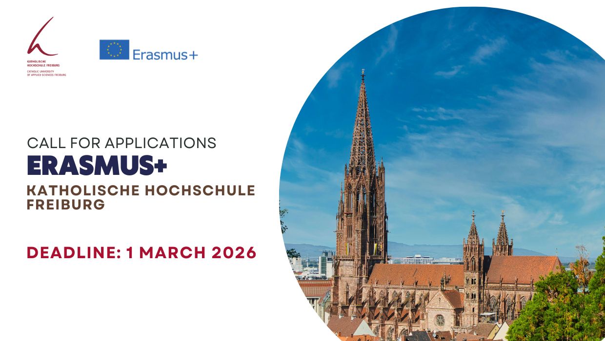 Відкрито конкурс ERASMUS+ до Католицького університету м. Фрайбург (Німеччина) на осінній семестр 2026/2027 р.